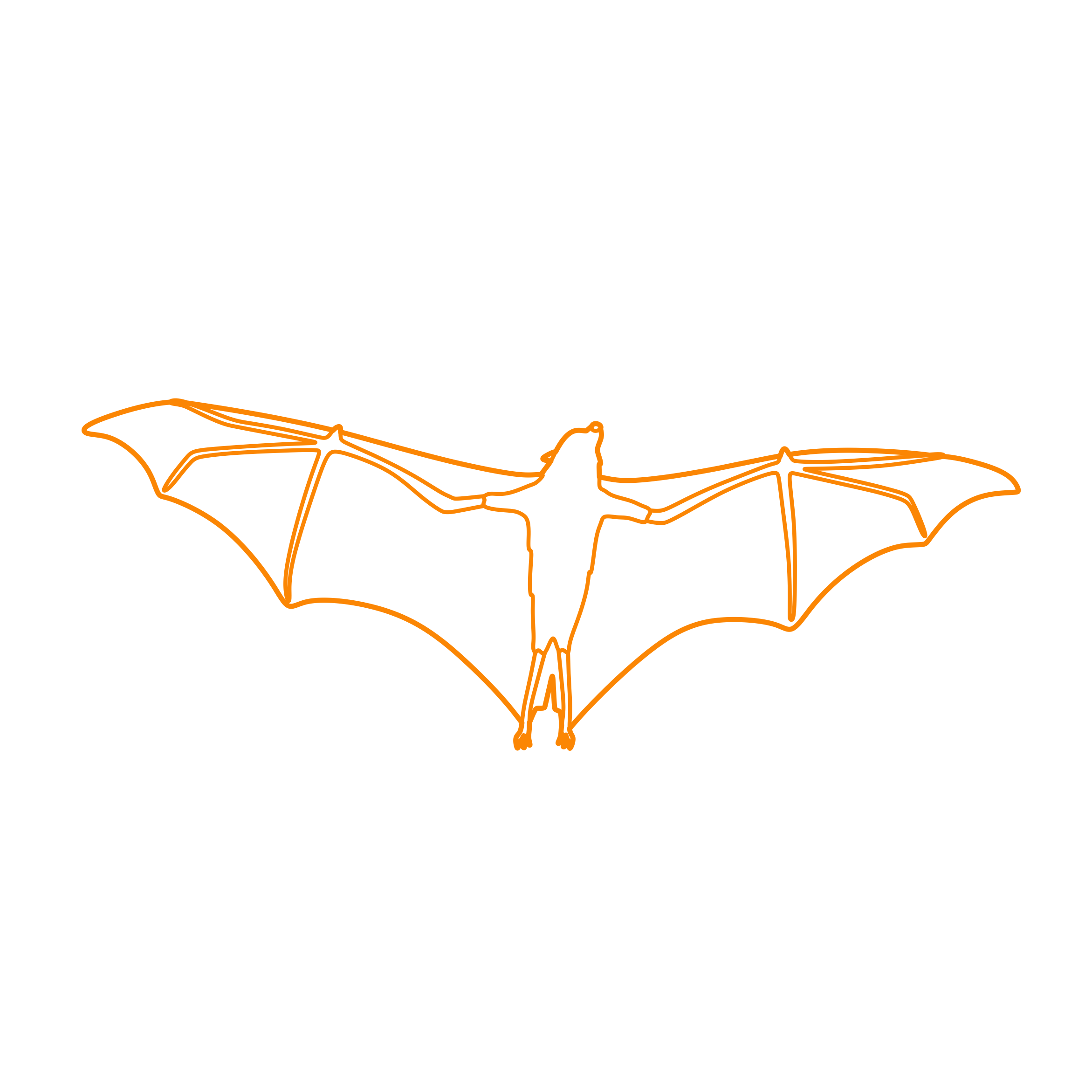 Animals Bats Great Flying Fox Contour Svg Vector Free Vectors